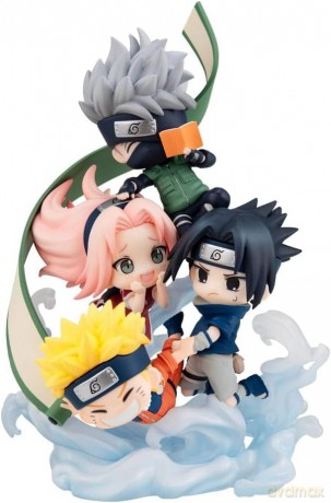 Naruto Shippuden FigUnity PVC Mini Statue Gather here, Team 7 13 cm
