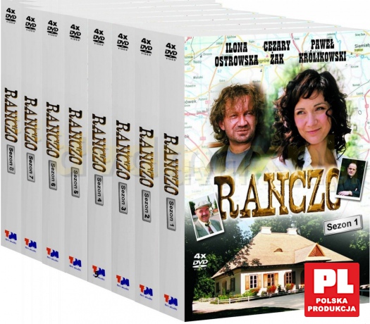 Ranczo sezony 1+2+3+4+5+6+7+8 Pakiet [32DVD]
