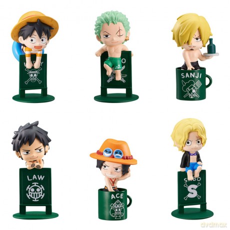 One Piece Ochatomo Series Trading Figure Pirates´ Vacance 4 cm Assortment (8)