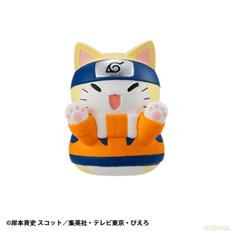 Naruto Shippuden Mega Cat Project Nyaruto! Trading Figures Come here Sasuke-kun 3 cm Assortment (8)