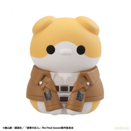 Attack on Titan Mega Cat Project Attack on Tinyan Trading Figures Gathering Scout Regiment danyan! 3 cm Assortment (8)
