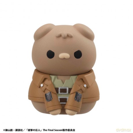 Attack on Titan Mega Cat Project Attack on Tinyan Trading Figures Gathering Scout Regiment danyan! 3 cm Assortment (8)