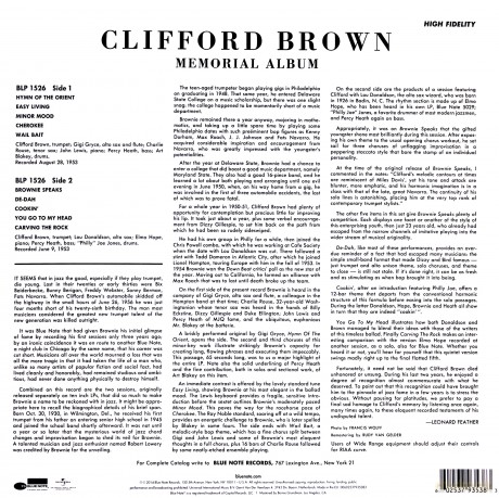 Clifford Brown: Cliford Brown Memorial Ambum [Winyl]
