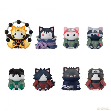 Naruto Shippuden Mega Cat Project Trading Figure 3 cm Nyaruto! Last Battle Ver. Blind Box Assortment (8)