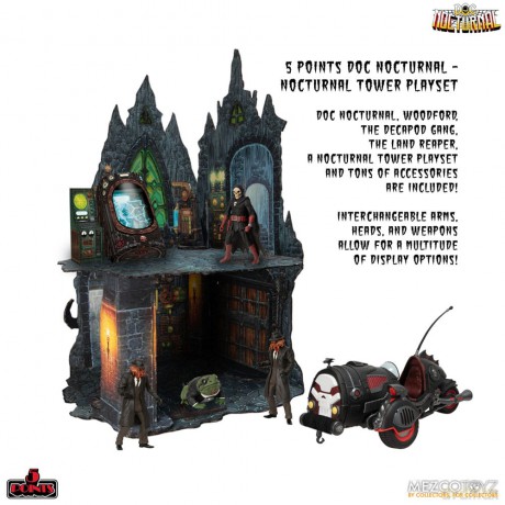 Doc Nocturnal 5 Points Action Figures Nocturnal Tower Playset 9 cm