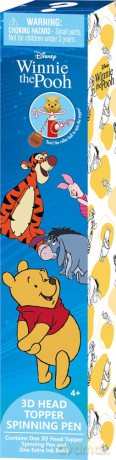Winnie-the-Pooh 3D Head Topper Spinning Pen