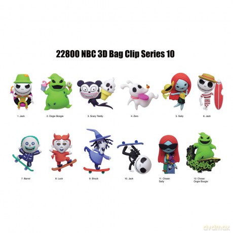 The Nightmare Before Christmas PVC Bag Clips Series 10 Display (24)