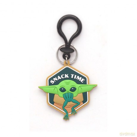 Star Wars Soft Touch PVC Bag Clip Baby Yoda Snack Time