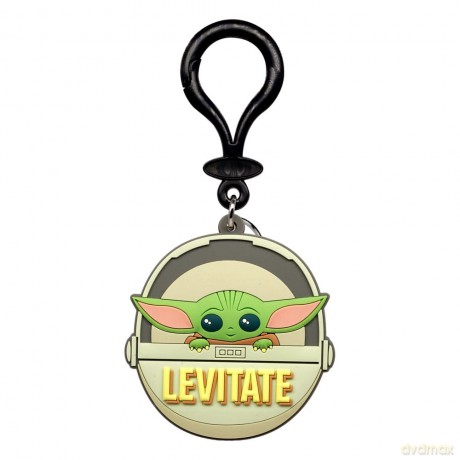 Star Wars Soft Touch PVC Bag Clip Baby Yoda Levitate