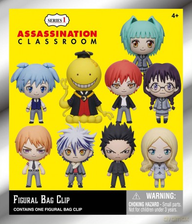 Assassination Classroom 3D Foam Bag Clips Series 1 Display (24)