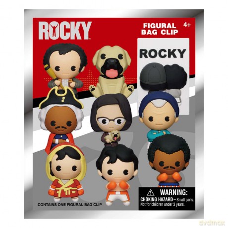 Rocky 3D PVC Bag Clips Series 1 Display (24)