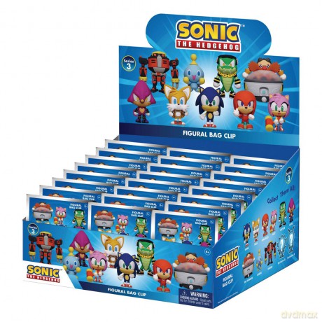 Sonic - The Hedgehog 3D PVC Bag Clips Series 3 mix