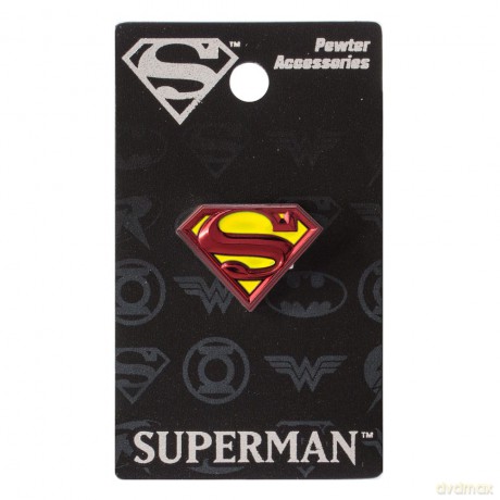 DC Comics Pin Badge Superman Logo coloured