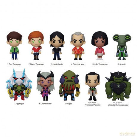 Ben 10 3D PVC Bag Clips Display (24)