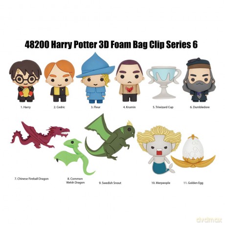 Harry Potter 3D PVC Bag Clips Series 6 Random