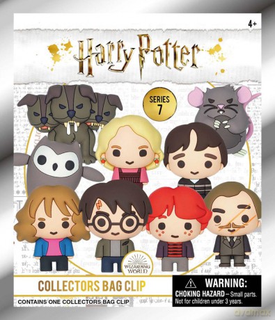 Harry Potter 3D PVC Bag Clips Series 7 Random