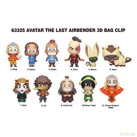 Avatar: The Last Airbender 3D PVC Bag Clips Series 1 Random