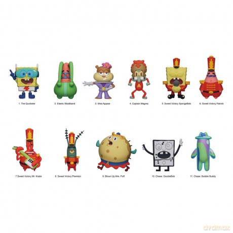 SpongeBob Squarepants 3D PVC Bag Clips Series 6 Display (24)