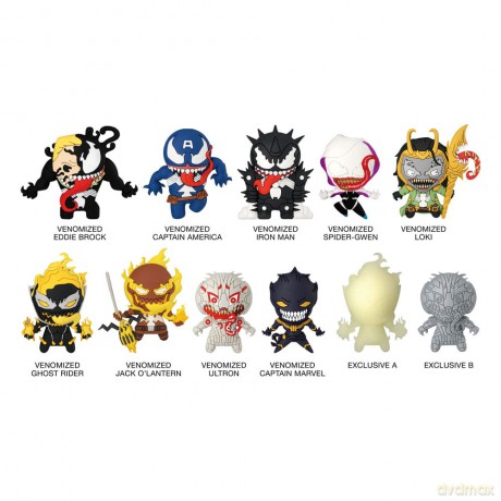 Venom 3D PVC Bag Clips Series 1 Display (24)