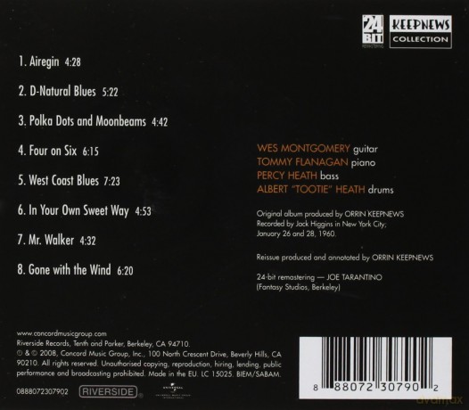 Wes Montgomery: Incredible Jazz Guitar (Keepnews Collection) [CD]