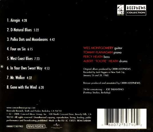 Wes Montgomery: Incredible Jazz Guitar (Keepnews Collection) [CD]