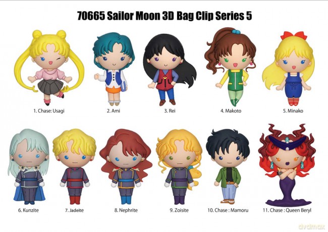Sailor Moon 3D PVC Bag Clips Series 5