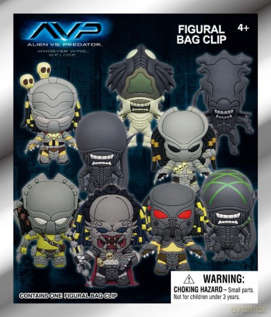 Alien vs. Predator 3D PVC Bag Clips Display (24)