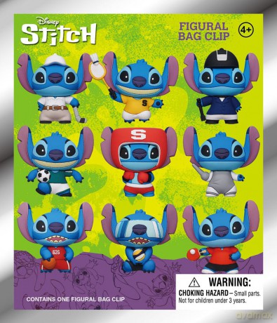 Lilo & Stitch 3D PVC Bag Clips Series 1 Sport Random