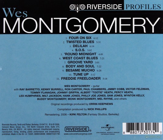 Wes Montgomery: Riverside Profiles [CD]