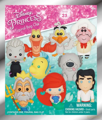 The Little Mermaid 3D PVC Bag Clips Series 1 Display (24)