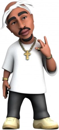 Tupac Comics Minix Figure Tupac Shakur 12 cm