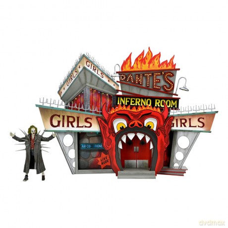 Beetlejuice (1988) Diorama Trenchcoat with Spikes Inferno Room Deluxe Set