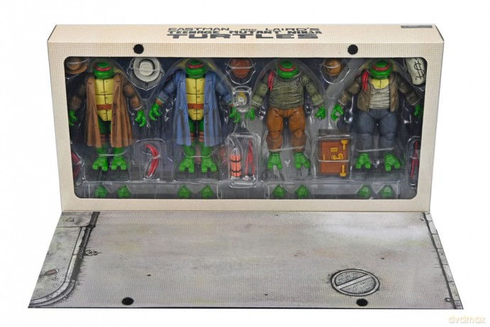 Teenage Mutant Ninja Turtles Action Figure 4 Pack Gangster Turtles 18 cm