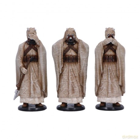 Original Stormtrooper Statue Three Wise Tusken Raiders 14 cm