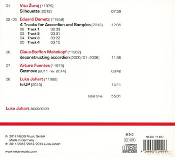 Luka Juhart: Zuraj, Vito: Deconstructing Accordion [CD]