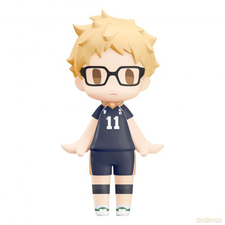 Haikyu!! HELLO! GOOD SMILE Action Figure Kei Tsukishima 10 cm