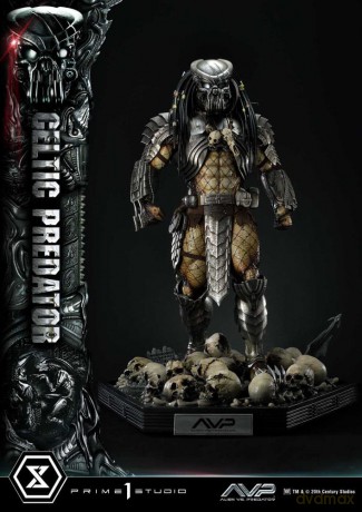 The Alien vs. Predator Museum Masterline Series Statue 1/3 Celtic Predator Bonus Ver. 95 cm