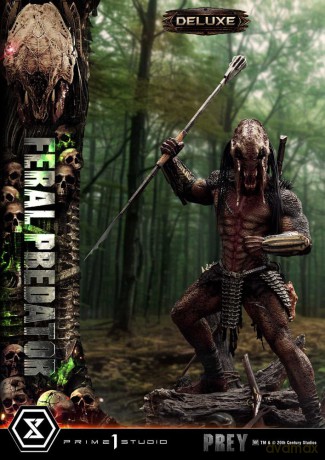 Prey (Movie) Museum Masterline Series Statue 1/3 Feral Predator Deluxe Version 89 cm