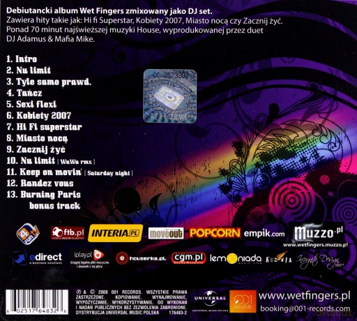 Wet Fingers Dj Adamus & Mike Mafia: Hi Fi Superstar [CD]