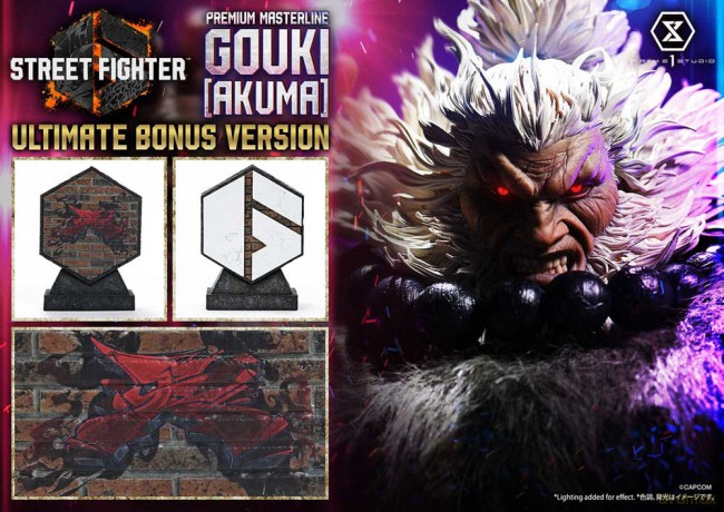 Street Fighter 6 Premium Masterline Series Statue 1/4 Akuma Ultimate Bonus Version 69 cm