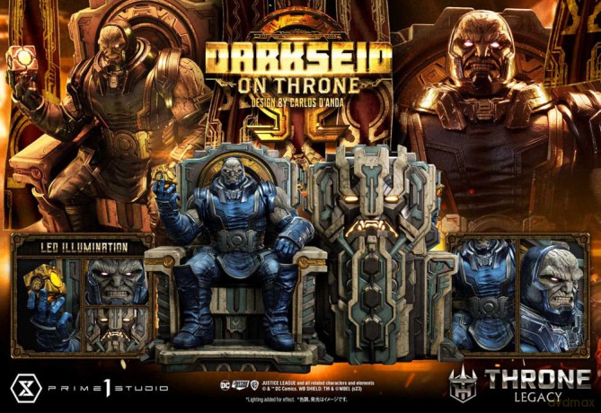 Throne Legacy Series Statue 1/4 Justice League (Comics) Darkseid on Throne Design by Carlos D'Anda Deluxe Bonus Version 65 cm