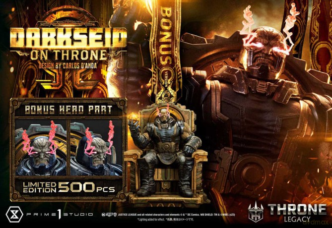 Throne Legacy Series Statue 1/4 Justice League (Comics) Darkseid on Throne Design by Carlos D'Anda Deluxe Bonus Version 65 cm