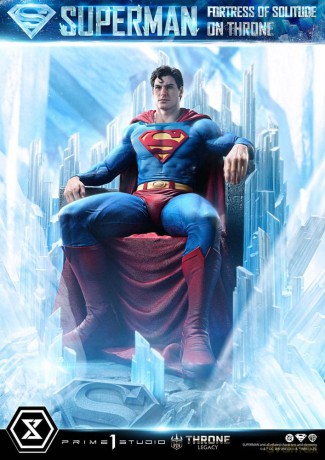 DC Comics Throne Legacy Collection Statue Statue 1/4 Superman Fortress of Solitude on Throne (Design by Gabriele Dell'Otto) 52 cm
