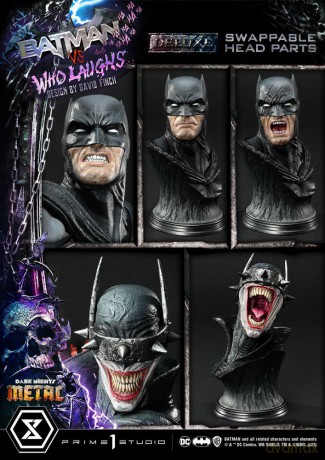 Dark Nights: Metal Ultimate Premium Masterline Series Statue 1/4 Batman VS Batman Who Laughs Deluxe Bonus Version 67 cm