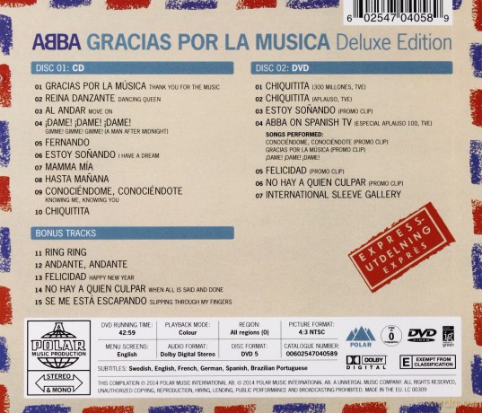 Abba: Gracias Por La..  [CD]+[DVD]