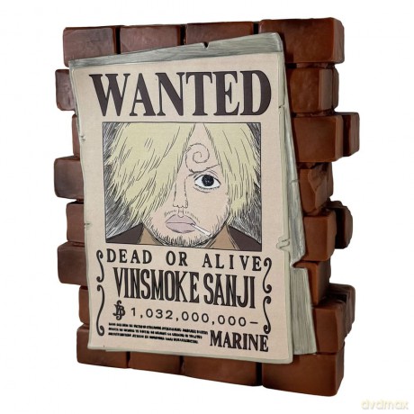 One Piece Coin Bank Sanji Wanted