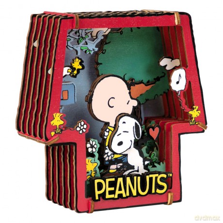Peanuts Puremind Model Kit Wooden Theater Healing Hug
