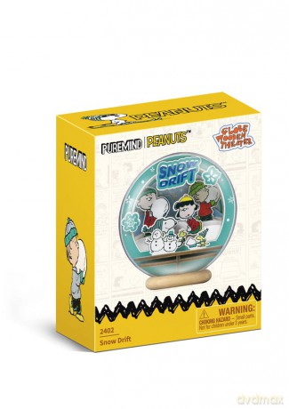 Peanuts Puremind Model Kit Wooden Theater Globe Snow Drift