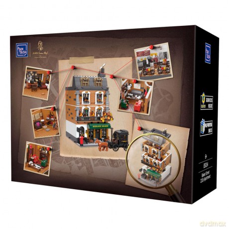 Sherlock Holmes Construction Set Baker Street 221B Apartment 42 cm
