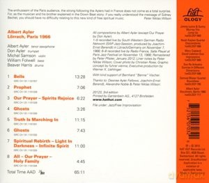 Albert Ayler: Lorrach, Paris 1966 [CD]